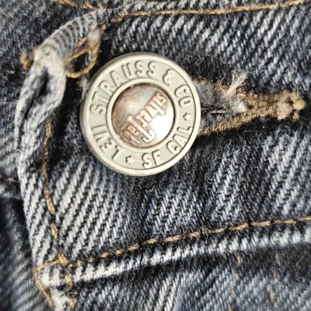 Vintage Levi's Silvertab Loose Tapered Leg Dark Wash Jeans 36x34 (34x33.5)